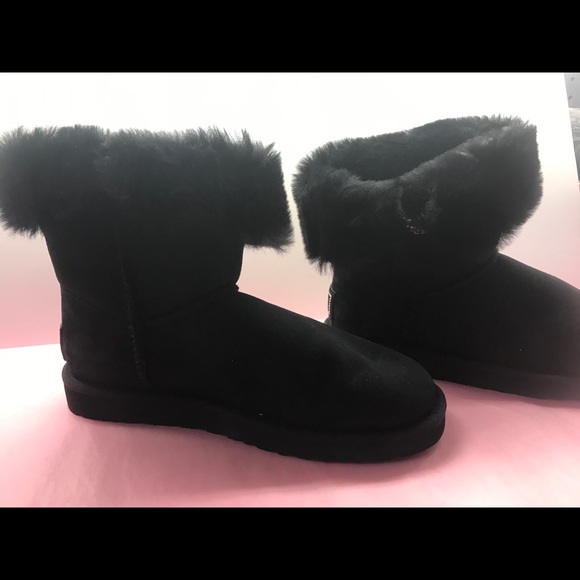 UGG crystal black short cozy boot Bailey bling - Picture 6 of 10